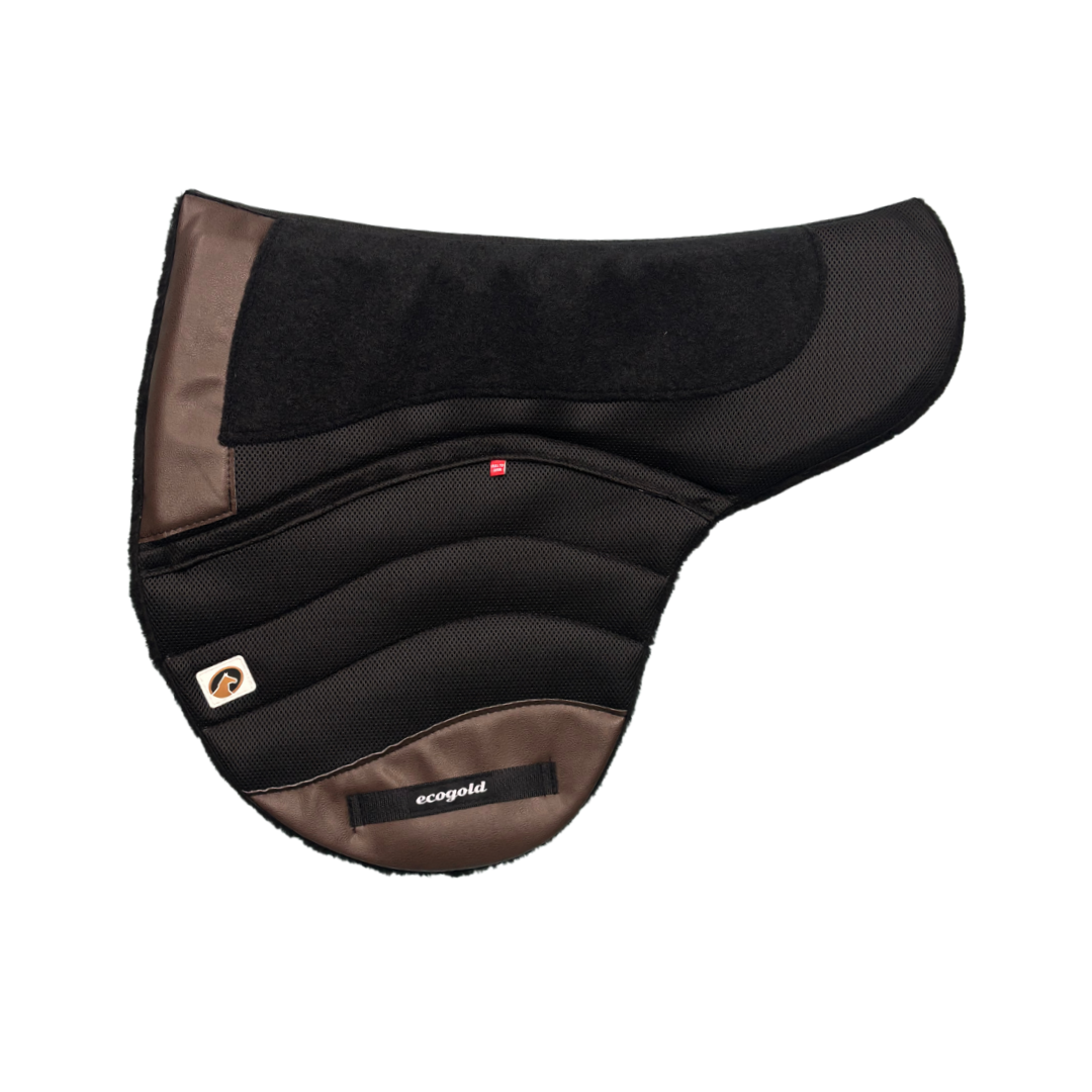 Calmatech Ecogold Pad Black with Brown Detail Top View