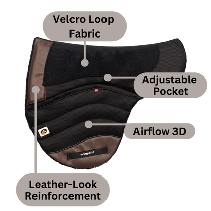 Hybrid Trail Calmatech Ecogold Saddle Pad - Information