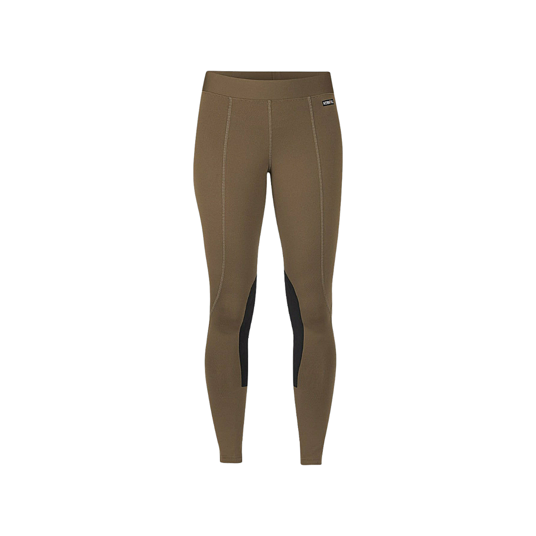 Flow Rise Knee Patch Performance Tight Riding Apparel & Accessories Dark Olive Green