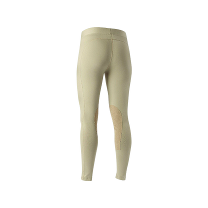 Kerrits Flow Rise Knee Patch Performance Tight Tan Back View