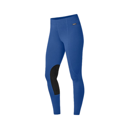 Kerrits Flow Rise Knee Patch Performance Tight True Blue Side View