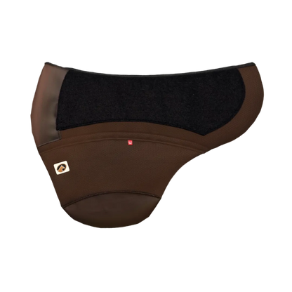 Chinook Calmatech Saddle Pad Brown with Brown Detail