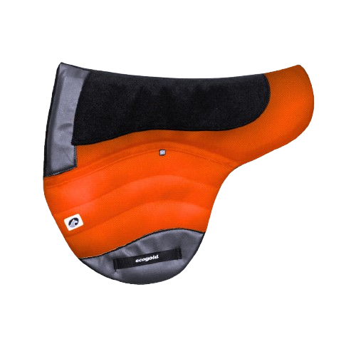 Calmatech Hybrid Saddle pad Orange with Black Detail