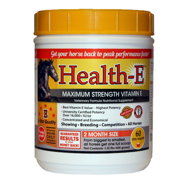 Health-E - Strongest Vitamin E Horse Nutritional Supplements Light Gray